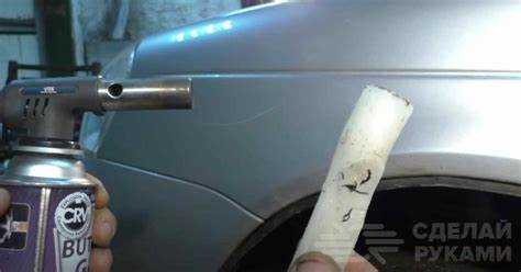 Техника нанесения краски на повреждение